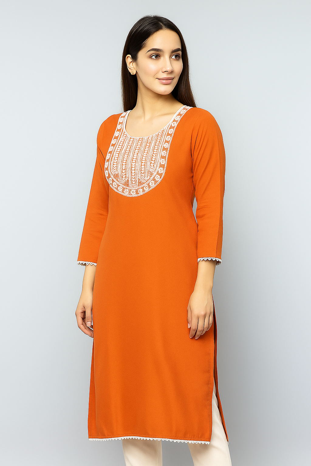 Women's Straight Solid Kurti