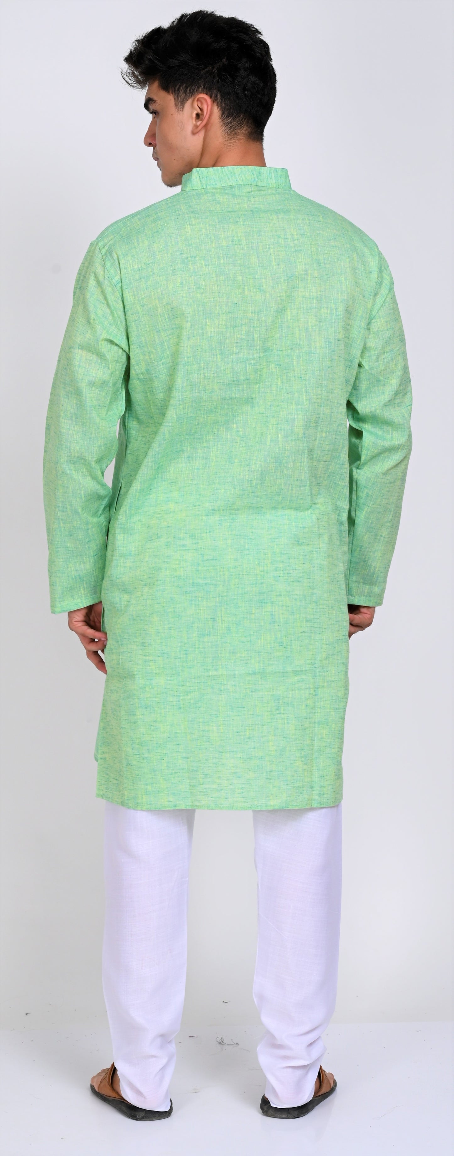 Men's Green Premium Cotton Kurta Pajama Set