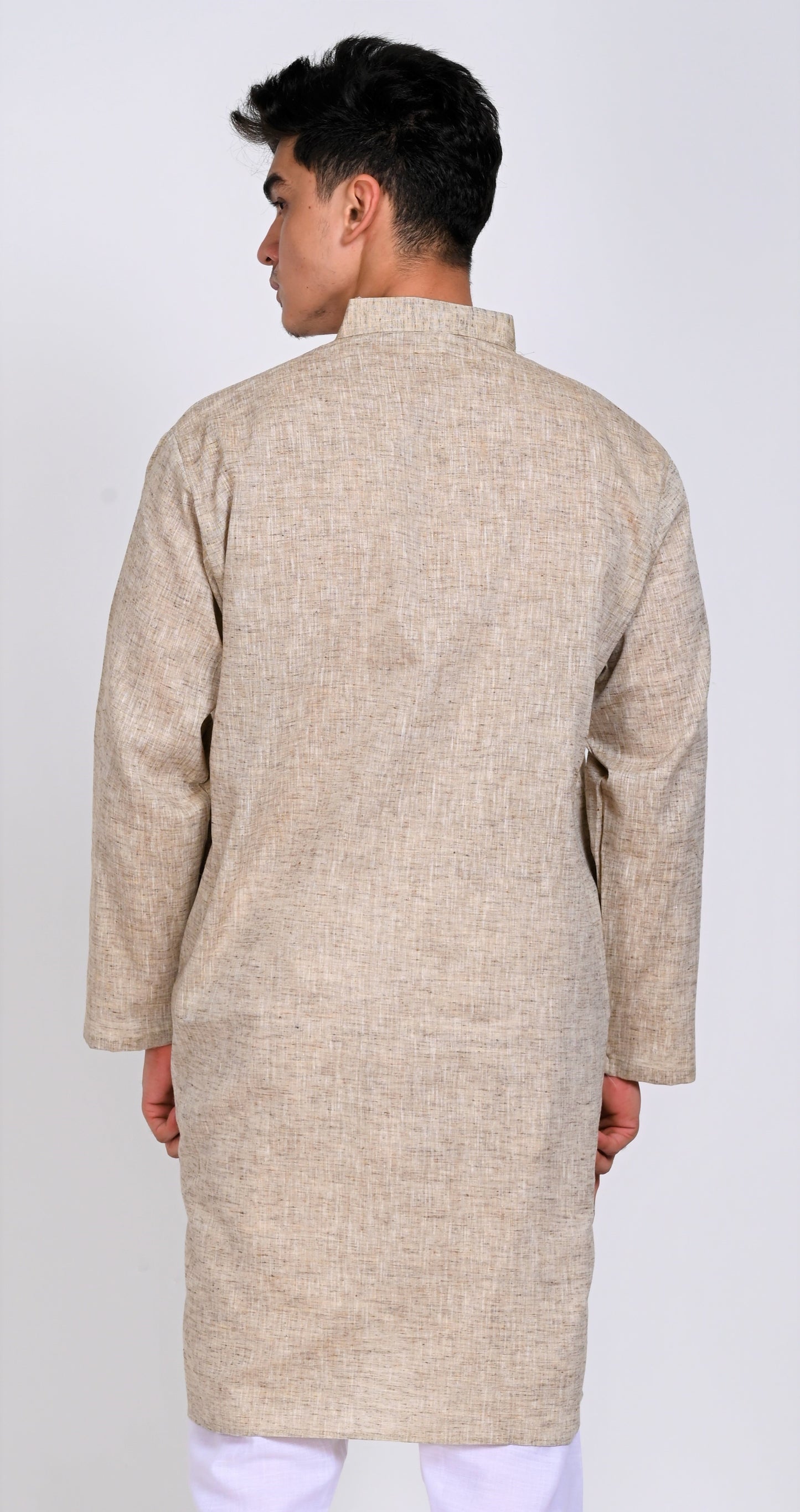 Men's Brown Premium Cotton Kurta