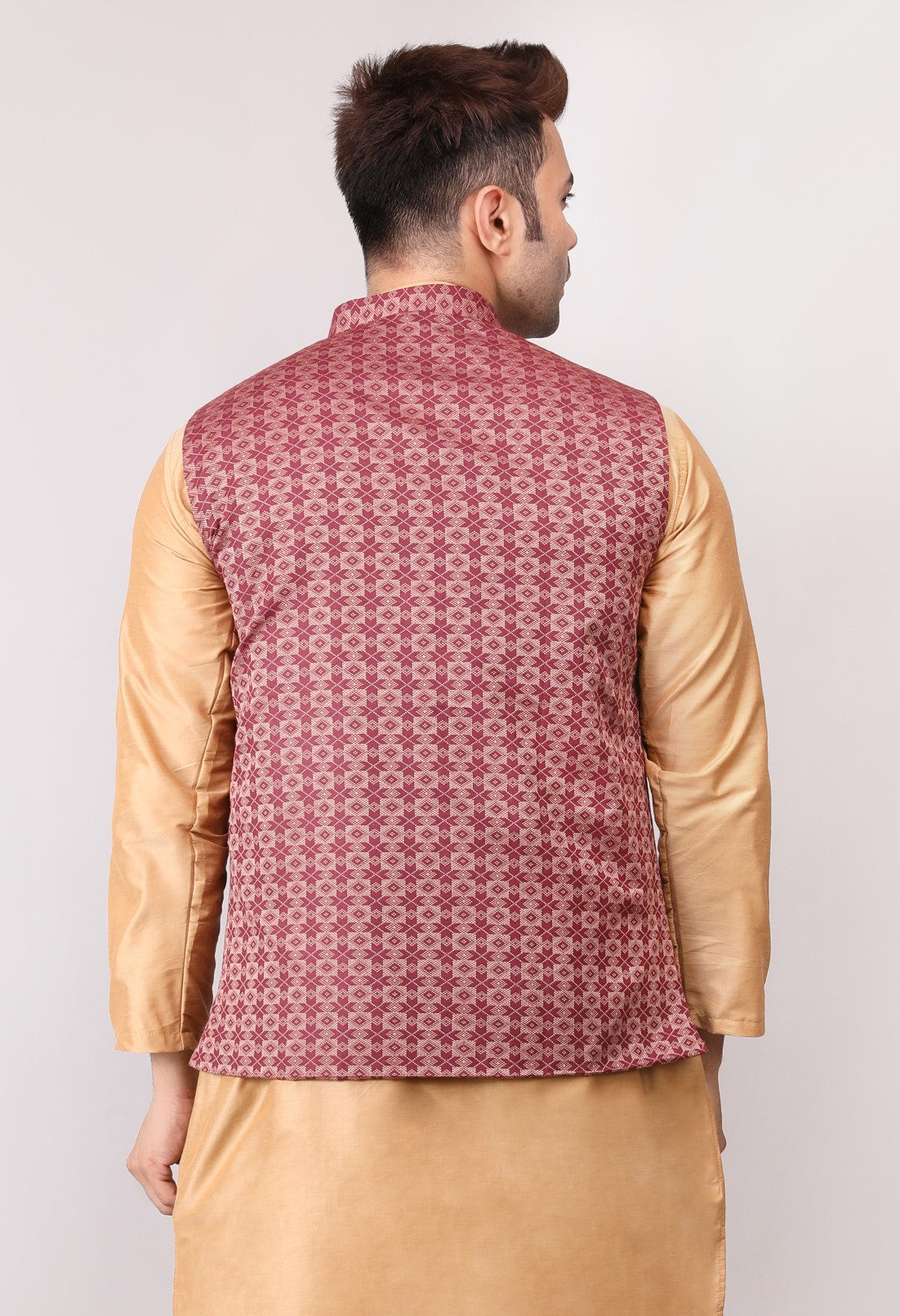Men's Jawahar cut || Modi Jacket || Nehru Jacket Waist Coat || Vest Ethnic Wear Maroon