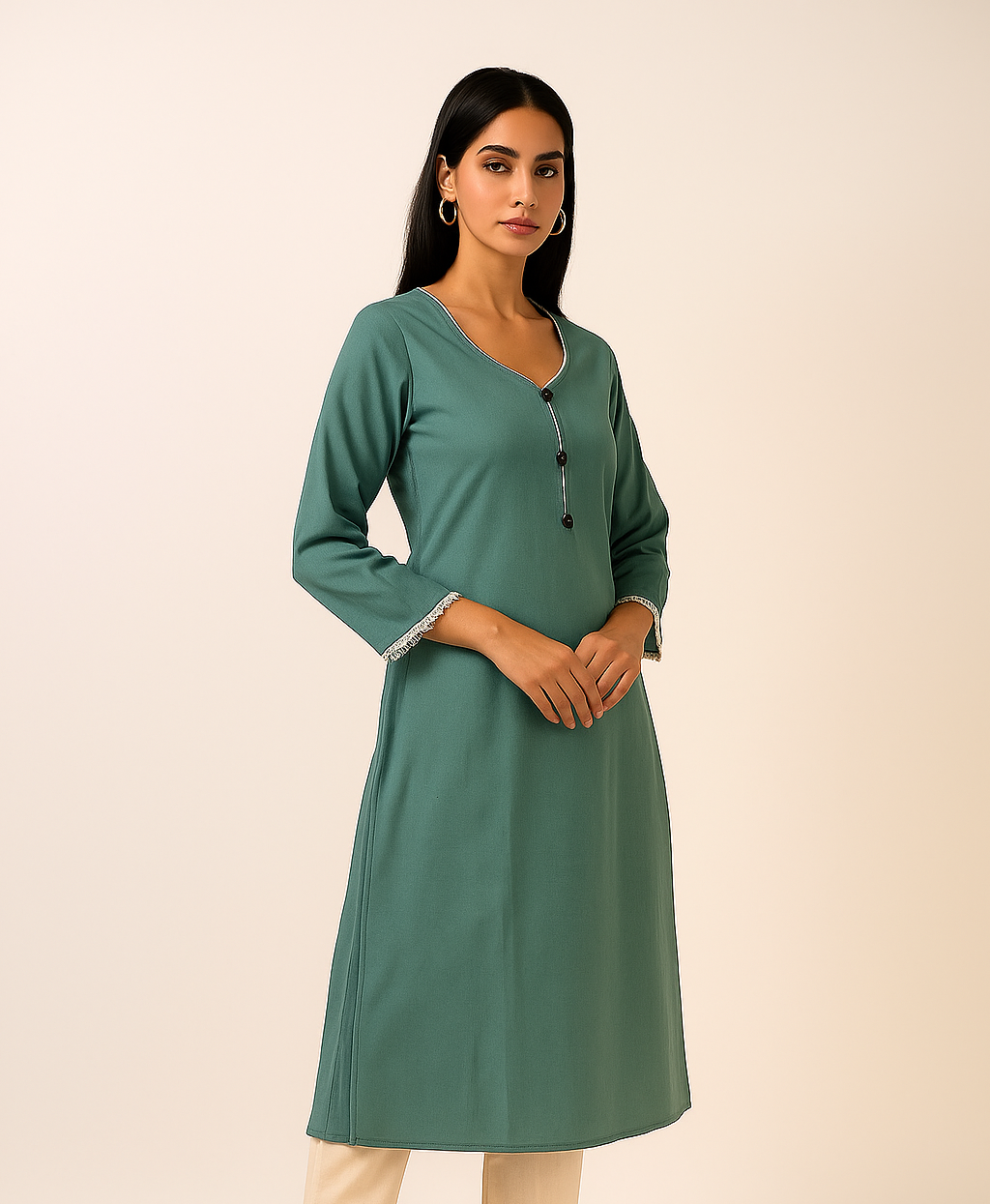 Women's Straight Solid Kurti