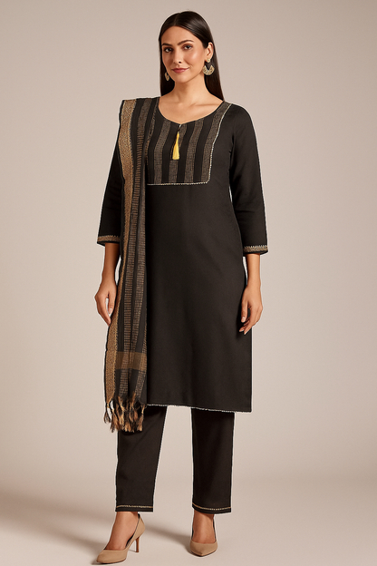 Women's Kurti Pant Dupatta Set