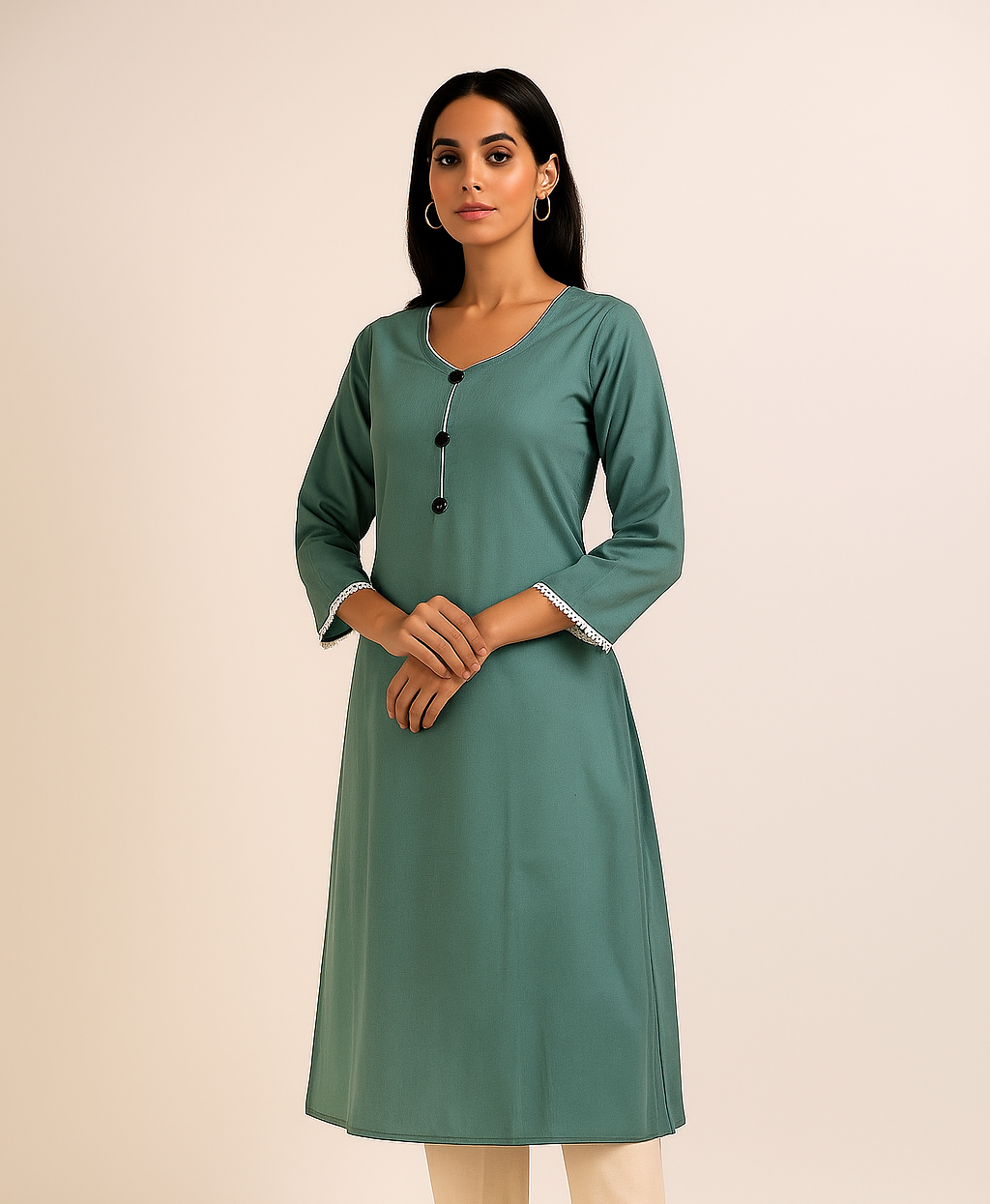 Women's Straight Solid Kurti